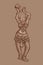 Vintage Statue of Indian female Sculpture