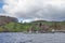 Vintage steam boat named The Western Belle at the pier on Ullswater in Lake District National Park, England, UK