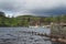 Vintage steam boat named The Western Belle at the pier on Ullswater in Lake District National Park, England, UK