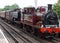 vintage steam and electric locomotives on the London Underground railway during celebrations in 2013 for the !50th