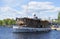 Vintage steamer Paul Wahl go for a walk on the Saimaa lake. Savonlinna