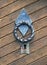 Vintage steel keyhole decorative element