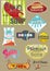 Vintage stickers