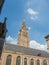 Vintage street in Bruges Belgium.Europe landscape panorama old town