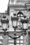 Vintage street lantern in Paris, France