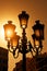 Vintage Streetlamp at Sunset