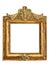 Vintage style antique golden frame isolated