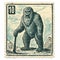 Vintage Style Bigfoot Stamp With Harsh Realism Illustration