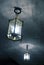 Vintage style chandeliers made of glass and metal.