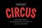 Vintage style Circus font