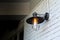 Vintage style hang wall light bulb.