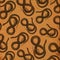 Vintage Style Kraft Halloween Background or Wallpaper with Snakes