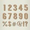 Vintage Style Numbers Set