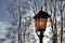 Vintage style street light in Alexanders garden in Moscow.