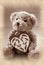 Vintage style teddy bear