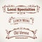 Vintage styled labels