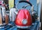 Vintage stylised electric kettles for sale at street Market