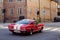 Vintage stylish red car