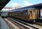 Vintage Subway car at  Brighton Beach Station in Brooklyn, New York