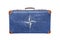 Vintage suitcase with Nato flag