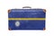 Vintage suitcase with Nauru flag