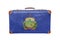 Vintage suitcase with Vermont flag