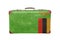 Vintage suitcase with Zambia flag