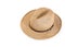 Vintage summer straw hat isolated