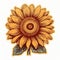 Vintage Sunflower Stickers: Retro Vector Design For A Classic Touch