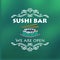 Vintage sushi bar signage