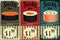 Vintage Sushi Labels