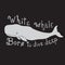 Vintage symbol of white whale