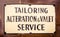 Vintage Tailor Sign In London