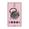 Vintage tarot cards with moon phases and snakes isolated on a white background. Celestial magic for occult and