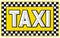 Vintage Taxi Cab Sign