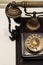 Vintage Telephone Antique Phone Retro Gold Rotary Dial Landline Office Hotel