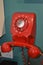 vintage telephone communication, 746 Rotary Dial Corded Telephone