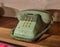 Vintage Telephone DKI Japanese Button Phone Home Station Retro Telecommunication Antique Collectible Ancient Communication