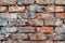 Vintage Textured Brick Wall with Varied Patterns and Rustic Charm Suitable for Backgrounds and Overlays
