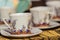 Vintage Thai\'s style porcelain coffee cup handmade. Beautiful tr