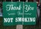 Vintage Thank you for not smoking