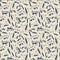 Vintage theatre seamless pattern design with masks