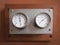 vintage thermometer and hygrometer