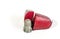 Vintage Thimble and Red Case on White Background