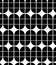 Vintage tiles seamless background, monochrome vector pattern.