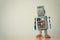 Vintage tin toy robot