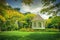 Vintage tone Bandstand at Singapore Botanic Gardens