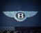 Vintage tone logo of Bentley luxury car brand