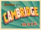 Vintage Touristic Greeting Card From Cambridge, Massachusetts.