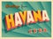 Vintage Touristic Greeting Card from Havana.